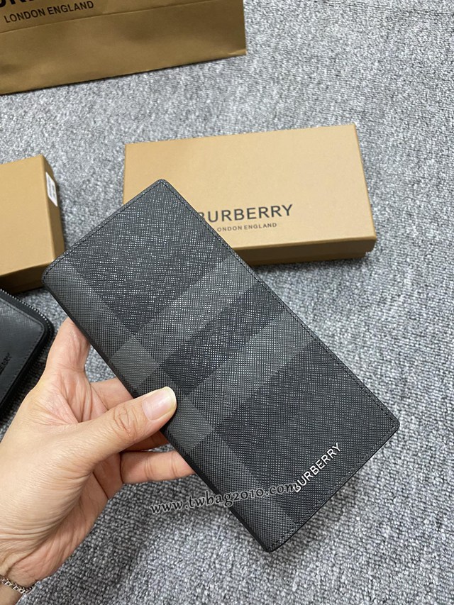 Burberry專門店新款男士長款西裝夾 巴寶莉長款對折錢包 yxb1278